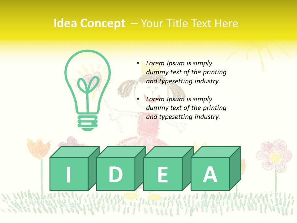 Child Background Beautiful PowerPoint Template