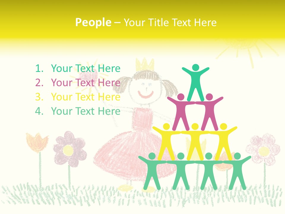 Child Background Beautiful PowerPoint Template