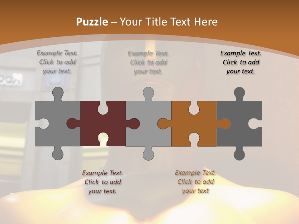 A Statue Of A Man In Front Of A Building PowerPoint Template