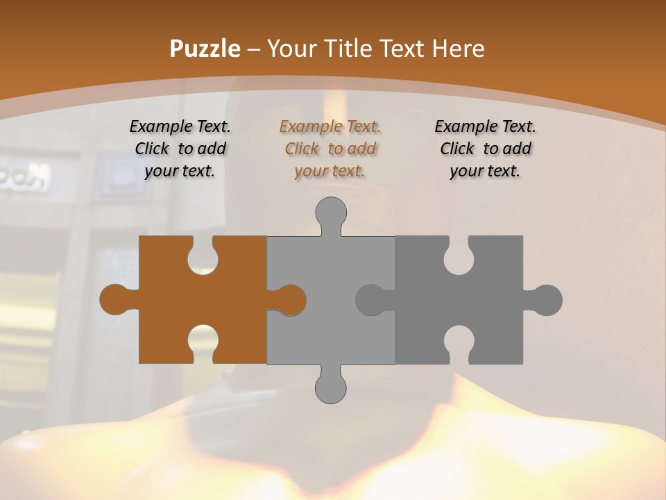 A Statue Of A Man In Front Of A Building PowerPoint Template