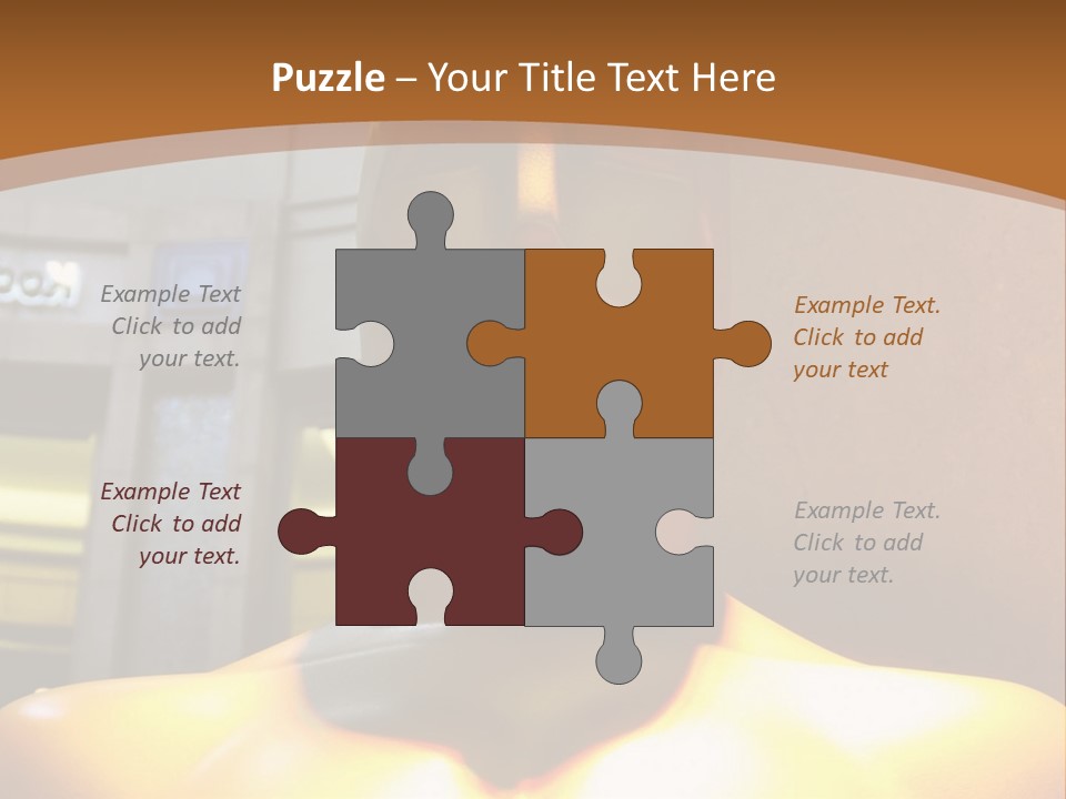 A Statue Of A Man In Front Of A Building PowerPoint Template