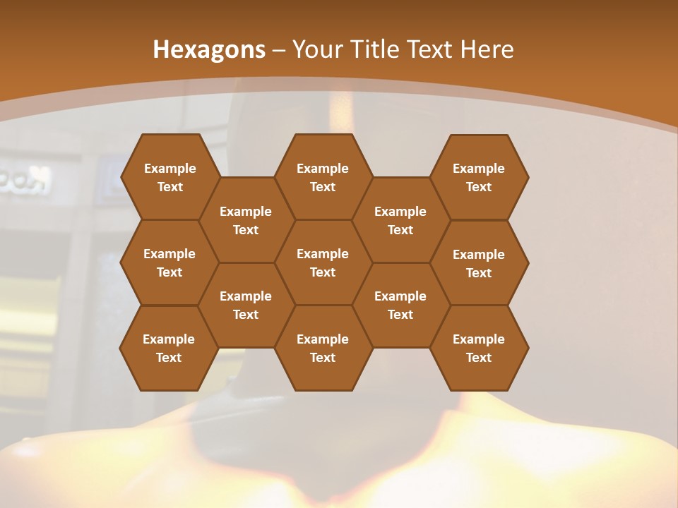 A Statue Of A Man In Front Of A Building PowerPoint Template