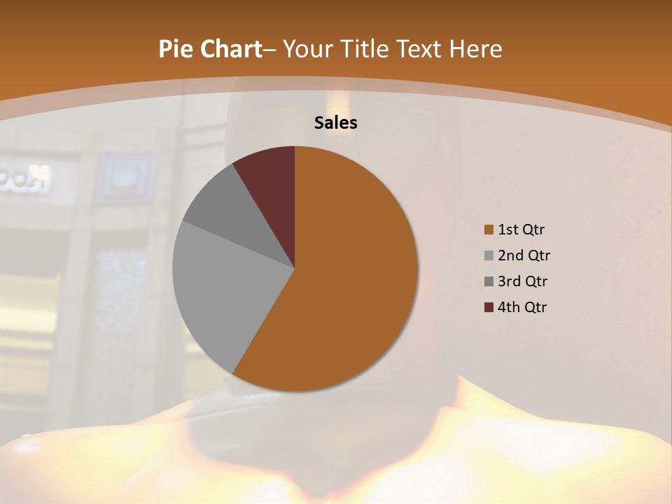 A Statue Of A Man In Front Of A Building PowerPoint Template
