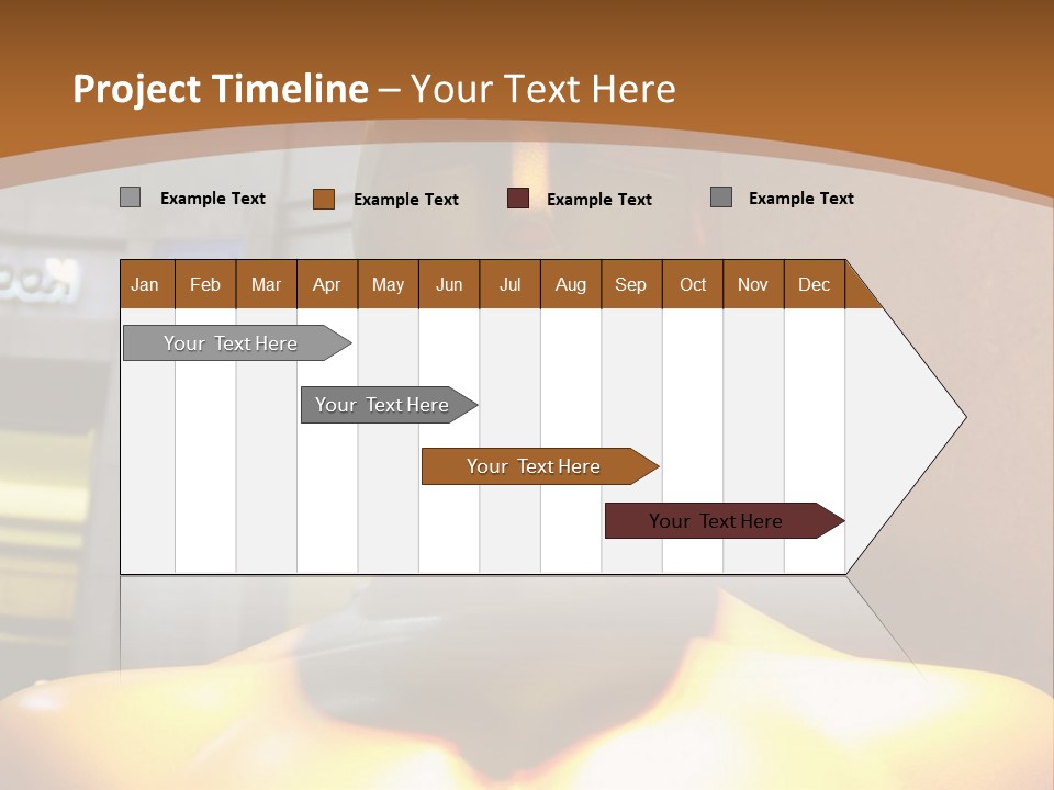A Statue Of A Man In Front Of A Building PowerPoint Template
