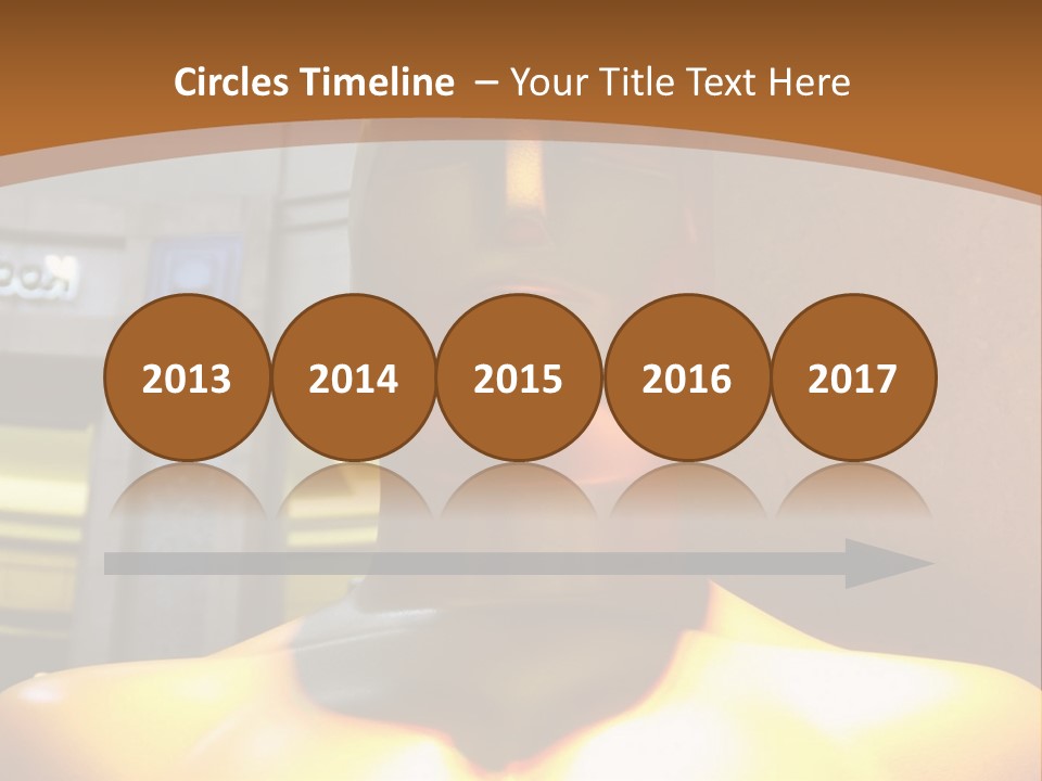 A Statue Of A Man In Front Of A Building PowerPoint Template