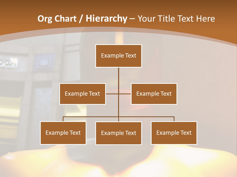 A Statue Of A Man In Front Of A Building PowerPoint Template
