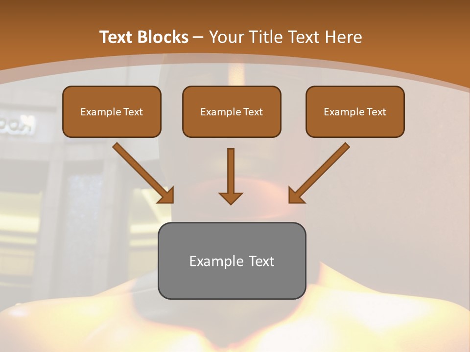 A Statue Of A Man In Front Of A Building PowerPoint Template
