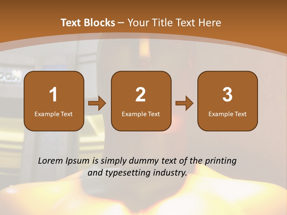 A Statue Of A Man In Front Of A Building PowerPoint Template