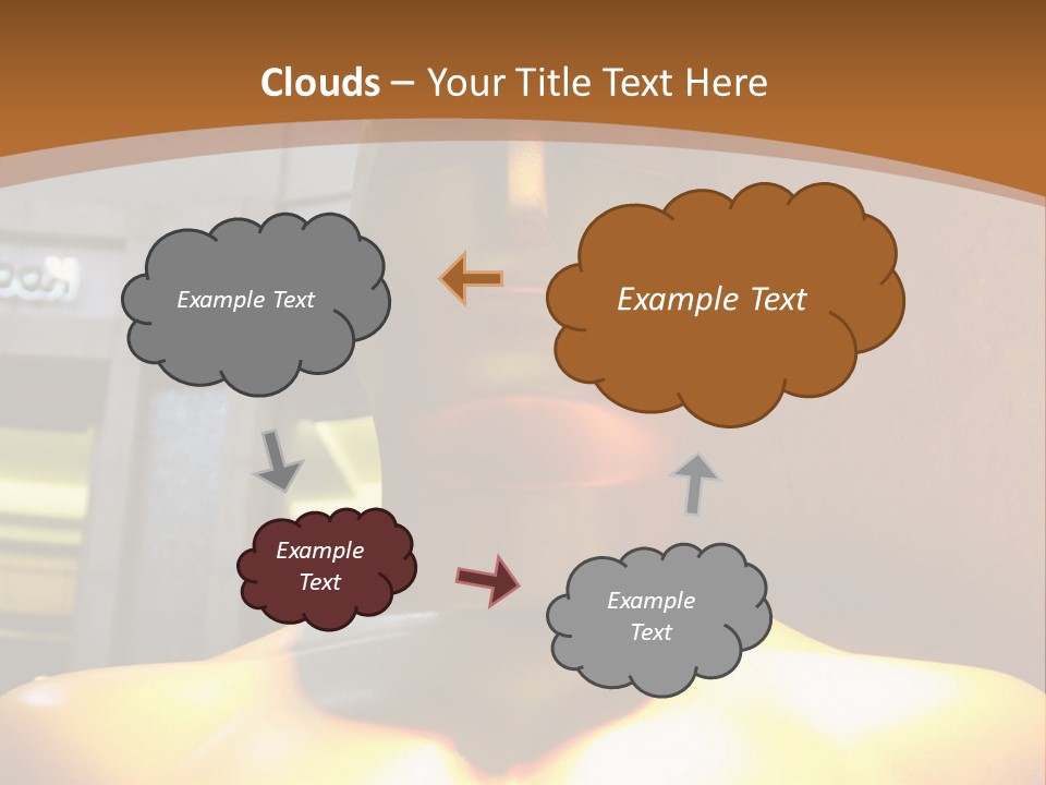 A Statue Of A Man In Front Of A Building PowerPoint Template
