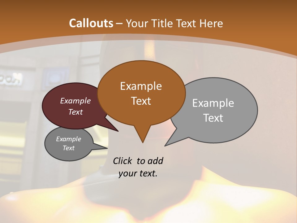 A Statue Of A Man In Front Of A Building PowerPoint Template