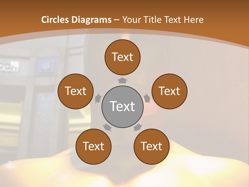 A Statue Of A Man In Front Of A Building PowerPoint Template