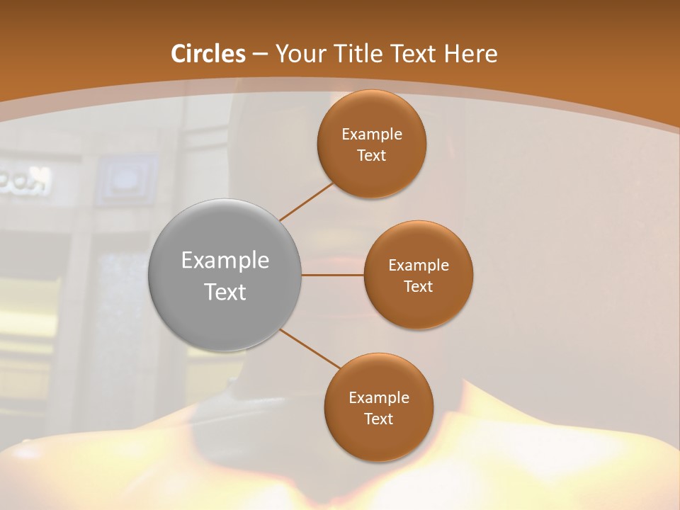 A Statue Of A Man In Front Of A Building PowerPoint Template