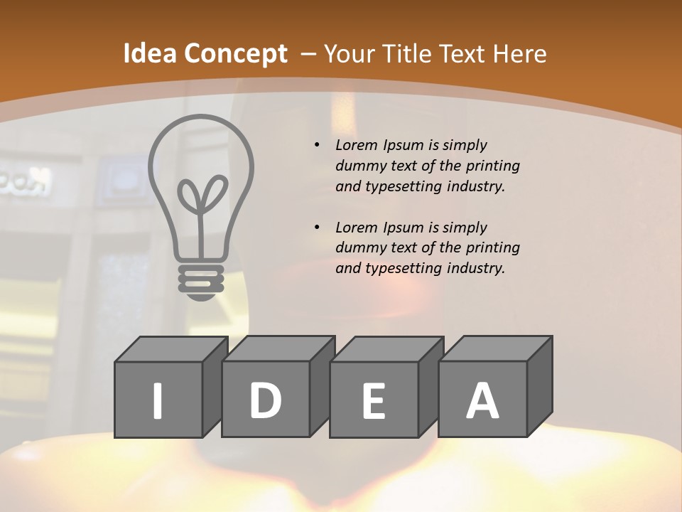 A Statue Of A Man In Front Of A Building PowerPoint Template