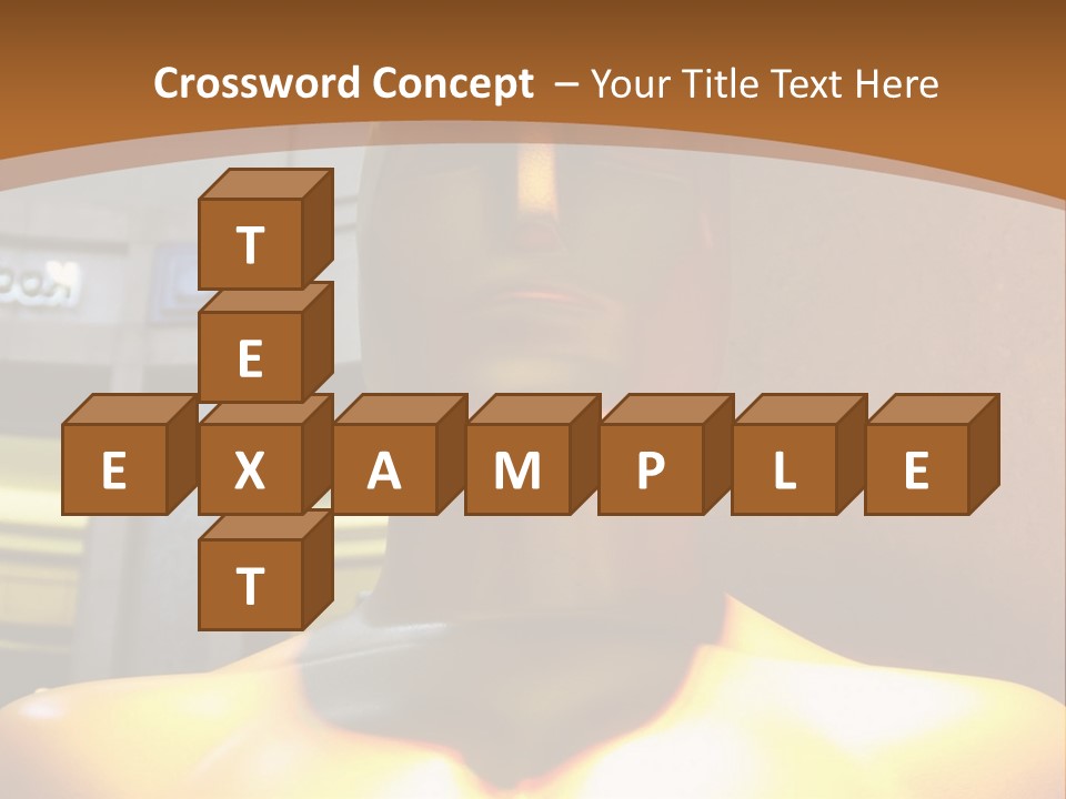 A Statue Of A Man In Front Of A Building PowerPoint Template