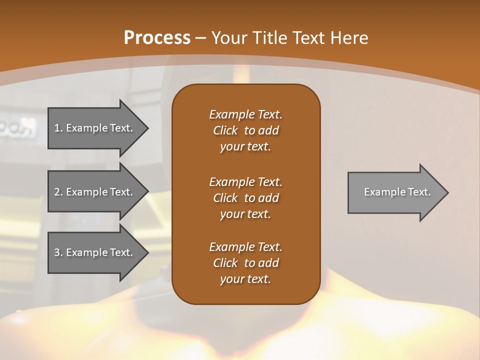 A Statue Of A Man In Front Of A Building PowerPoint Template