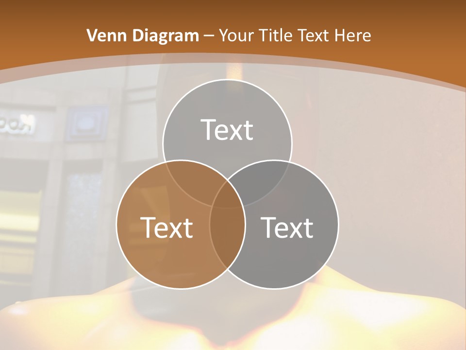 A Statue Of A Man In Front Of A Building PowerPoint Template