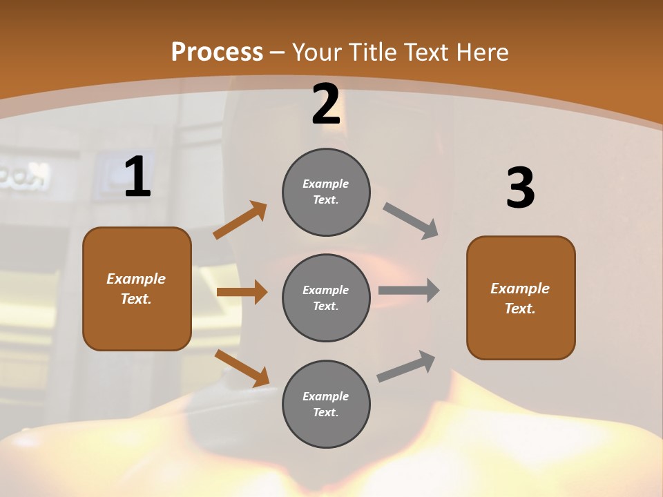 A Statue Of A Man In Front Of A Building PowerPoint Template