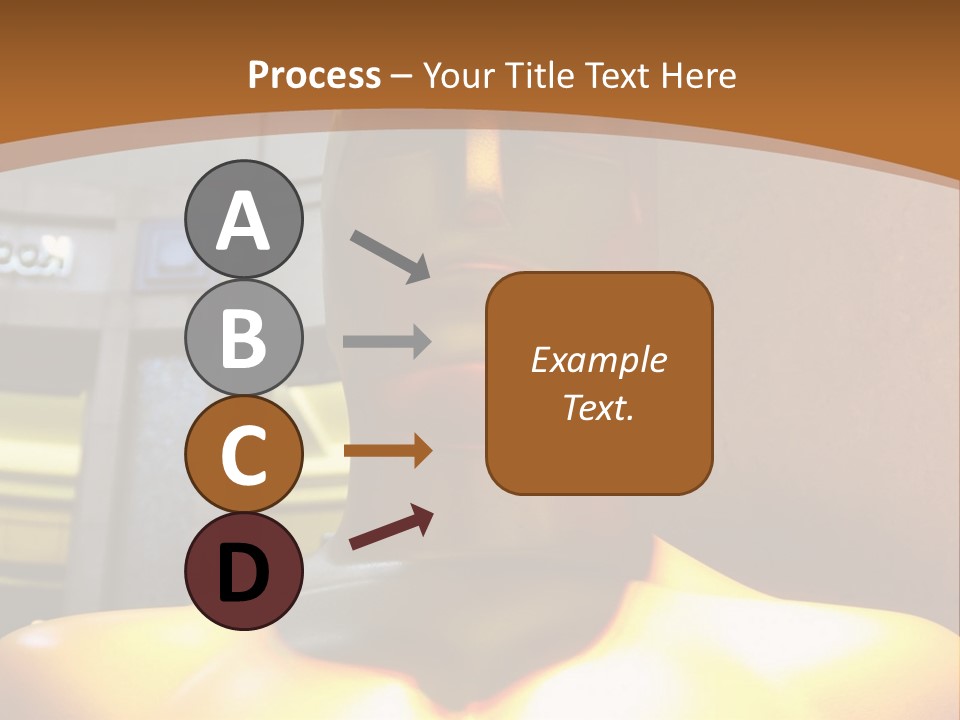 A Statue Of A Man In Front Of A Building PowerPoint Template