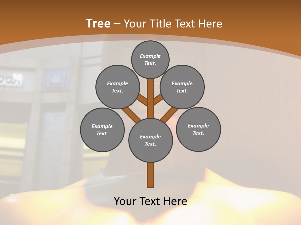 A Statue Of A Man In Front Of A Building PowerPoint Template