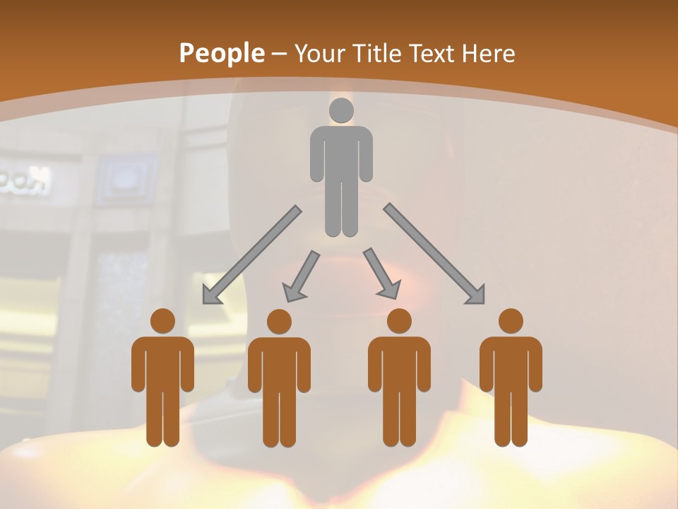 A Statue Of A Man In Front Of A Building PowerPoint Template