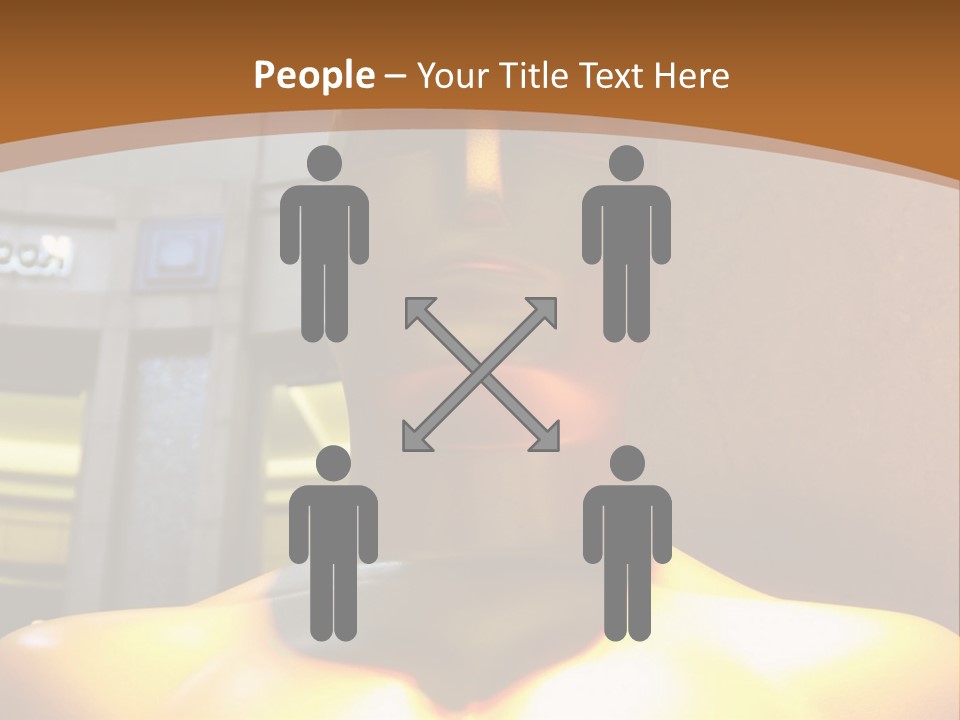 A Statue Of A Man In Front Of A Building PowerPoint Template