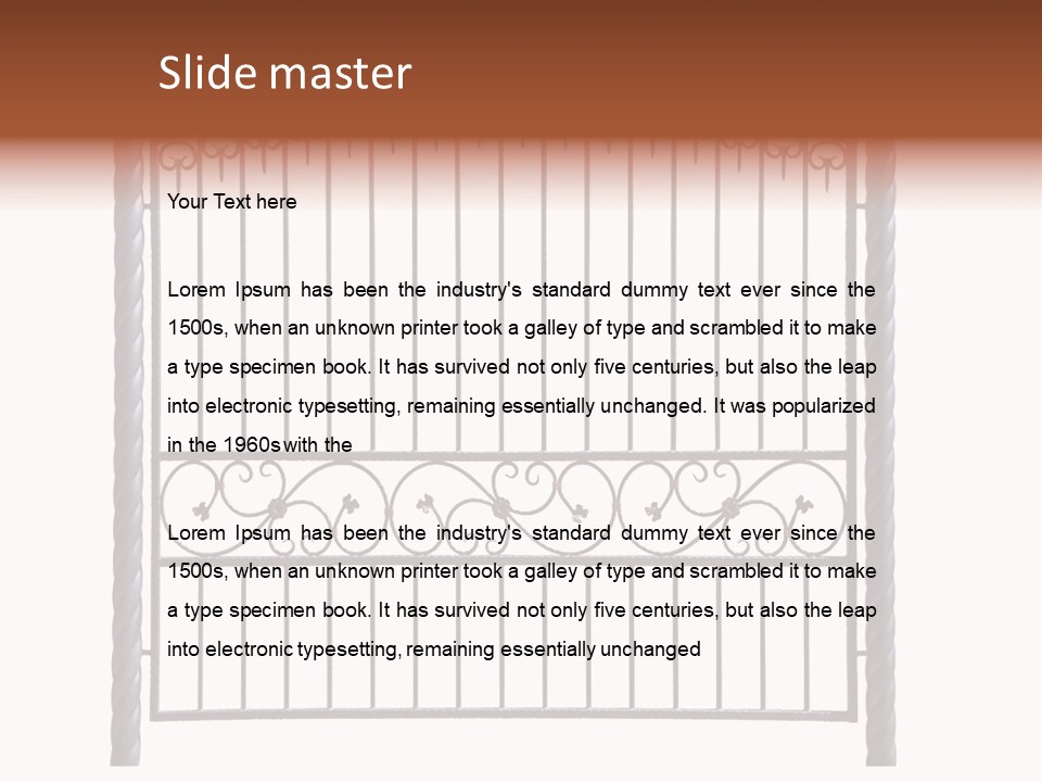 Swirl Trailing Spectrum PowerPoint Template