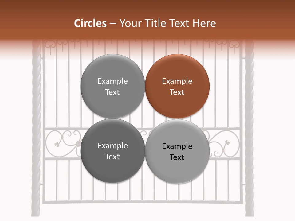 Swirl Trailing Spectrum PowerPoint Template