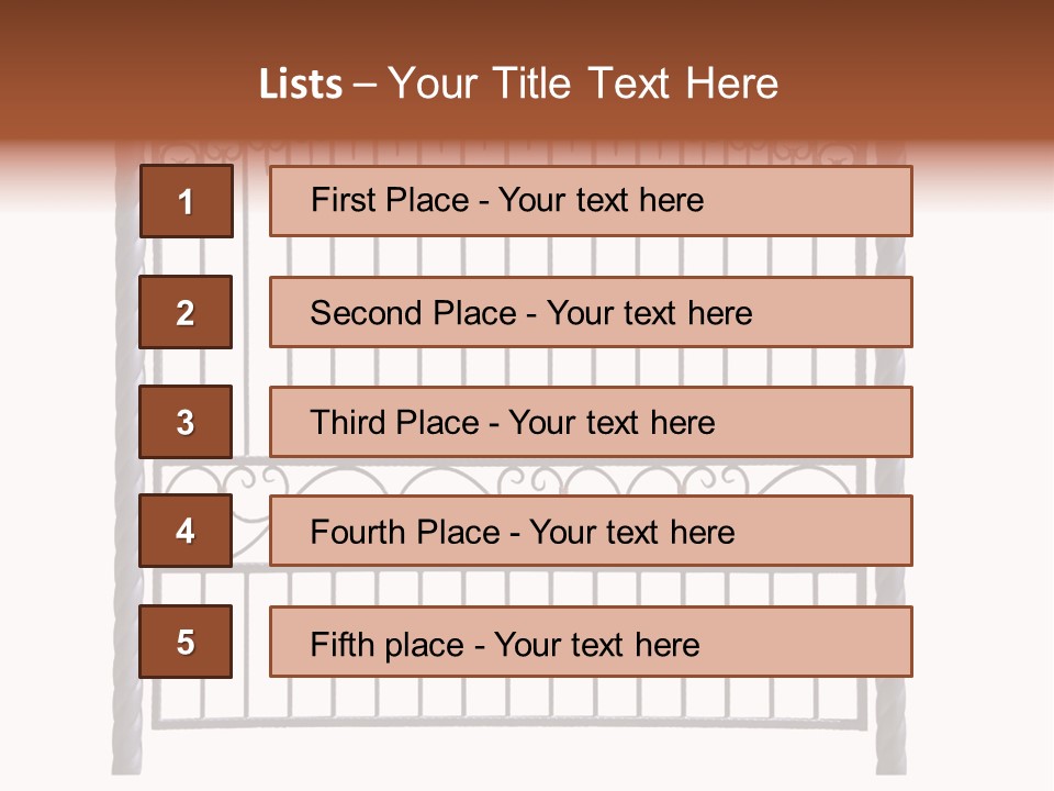 Swirl Trailing Spectrum PowerPoint Template