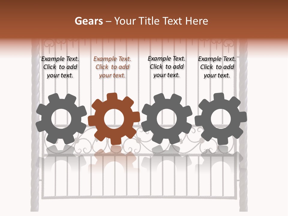 Swirl Trailing Spectrum PowerPoint Template