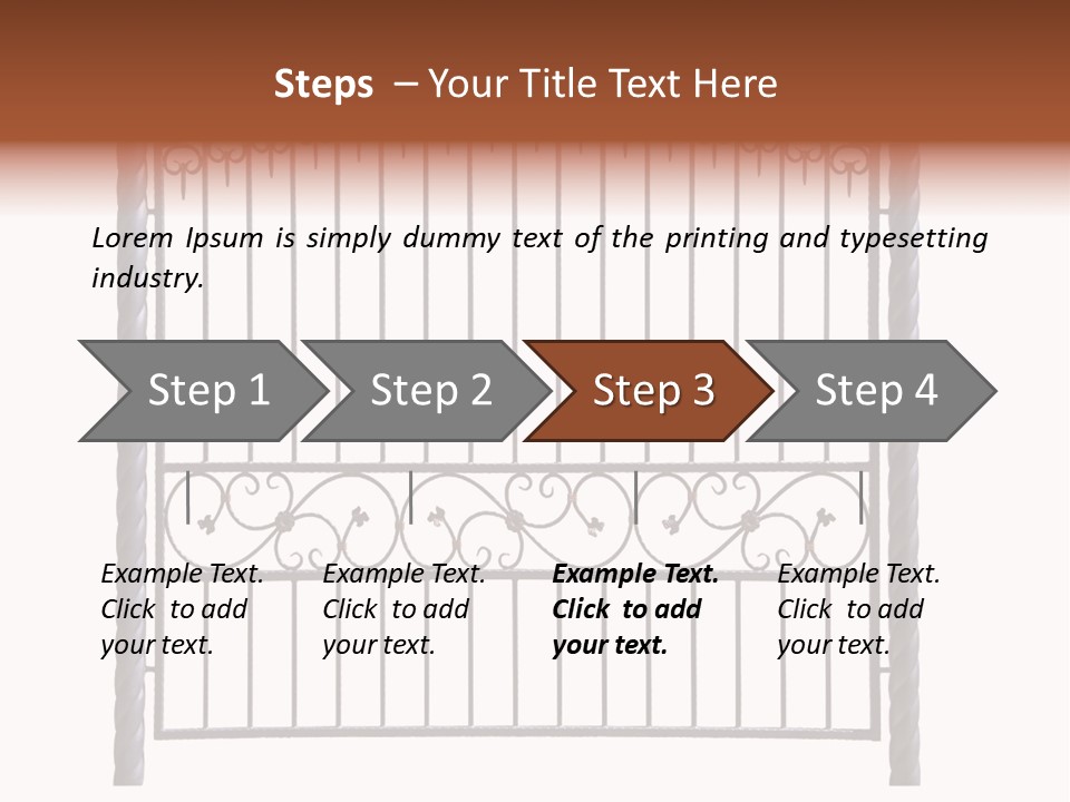 Swirl Trailing Spectrum PowerPoint Template