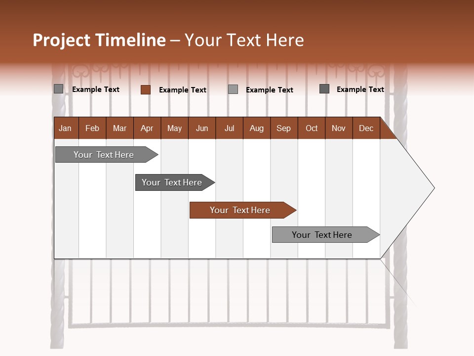 Swirl Trailing Spectrum PowerPoint Template