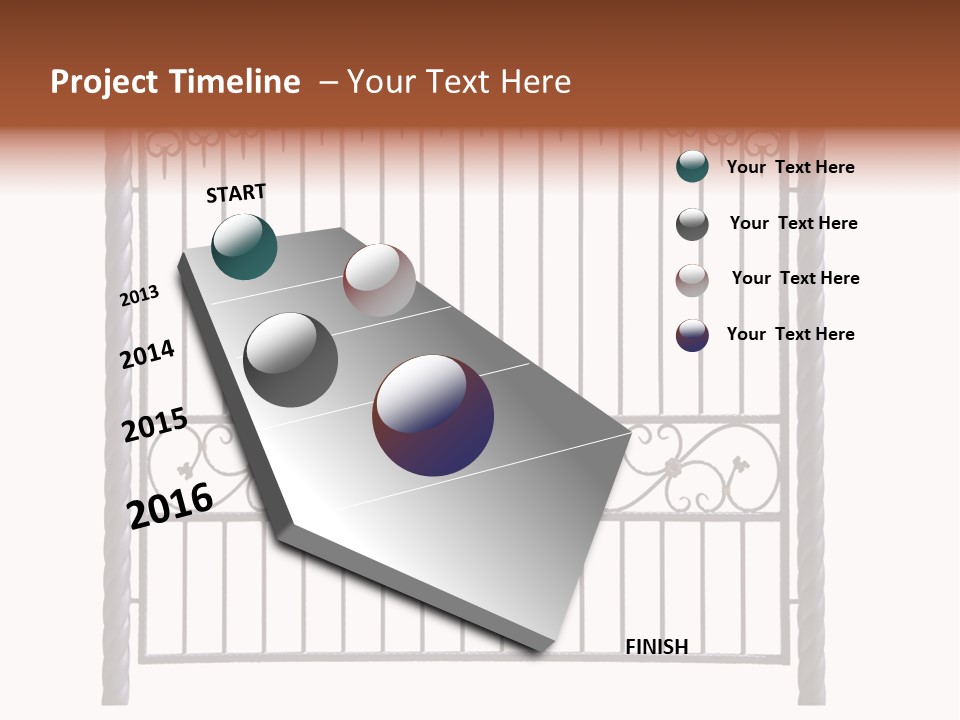 Swirl Trailing Spectrum PowerPoint Template