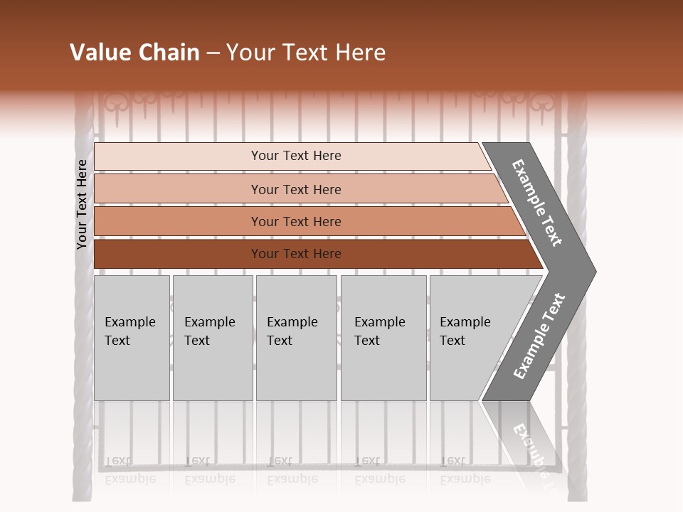 Swirl Trailing Spectrum PowerPoint Template