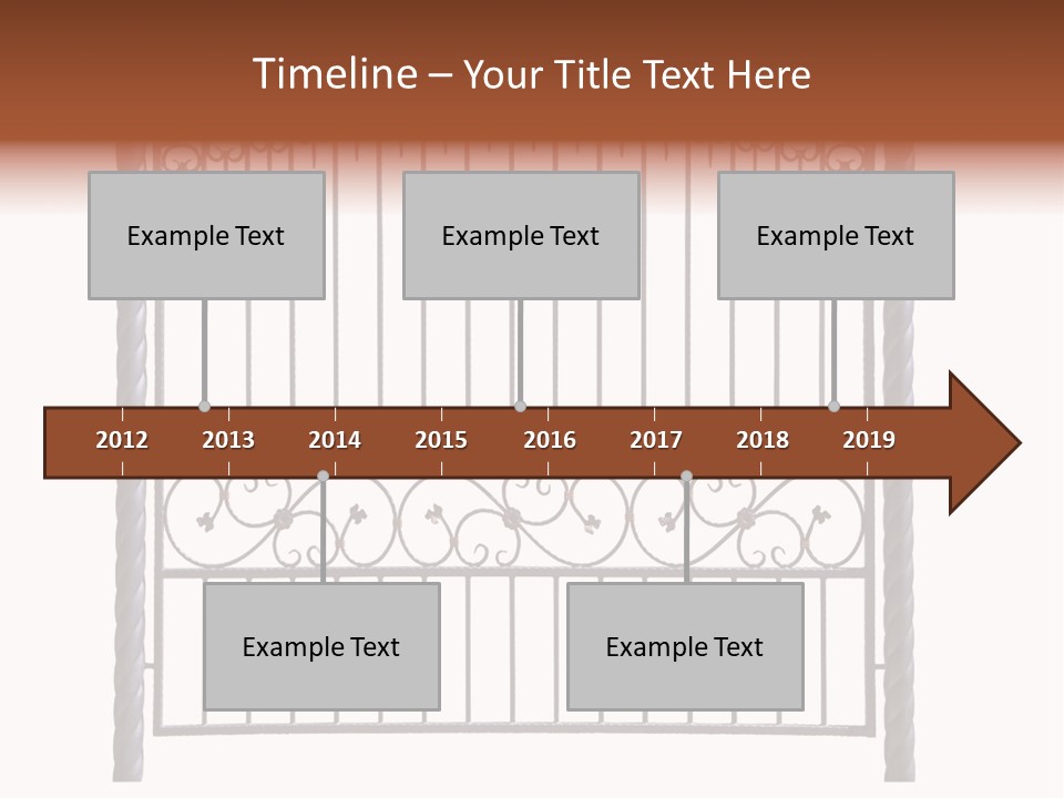 Swirl Trailing Spectrum PowerPoint Template