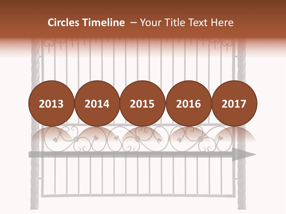 Swirl Trailing Spectrum PowerPoint Template