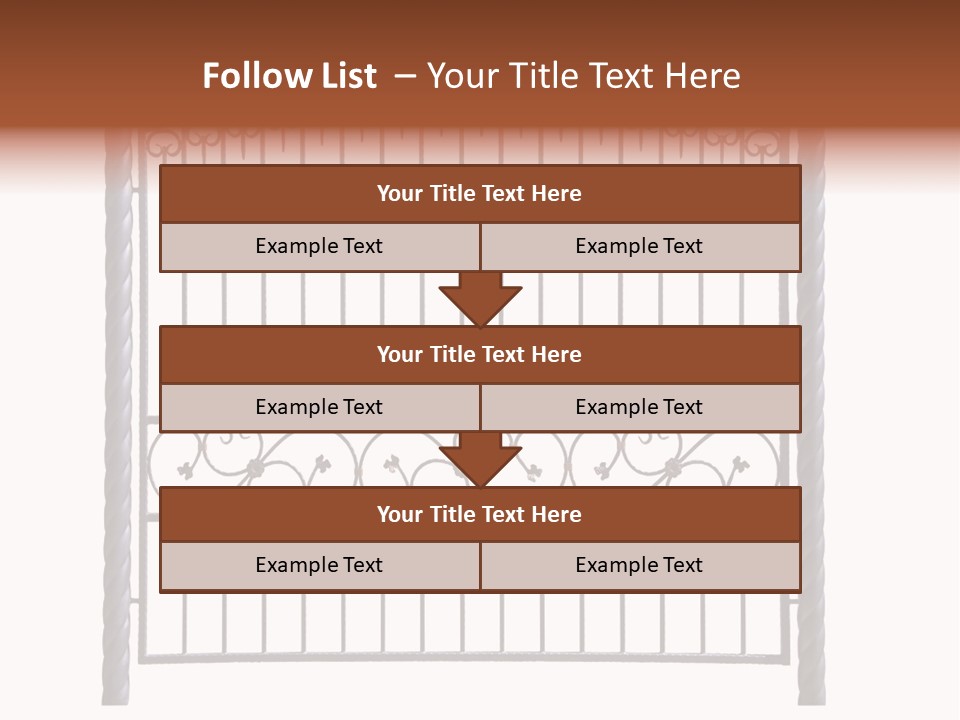 Swirl Trailing Spectrum PowerPoint Template