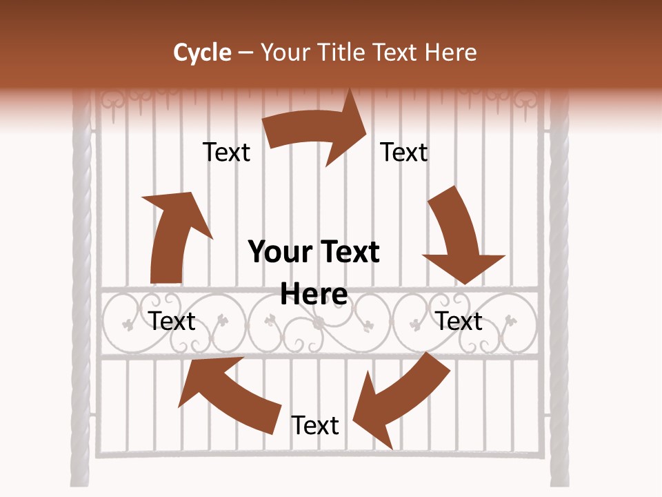 Swirl Trailing Spectrum PowerPoint Template