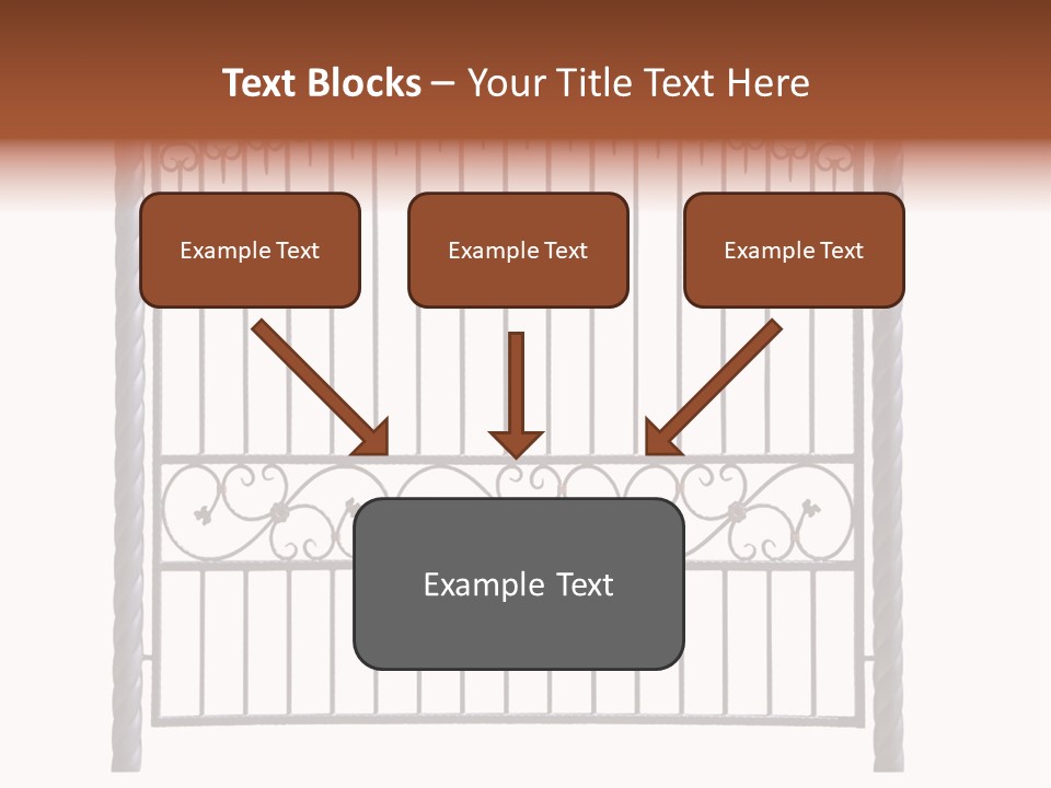 Swirl Trailing Spectrum PowerPoint Template