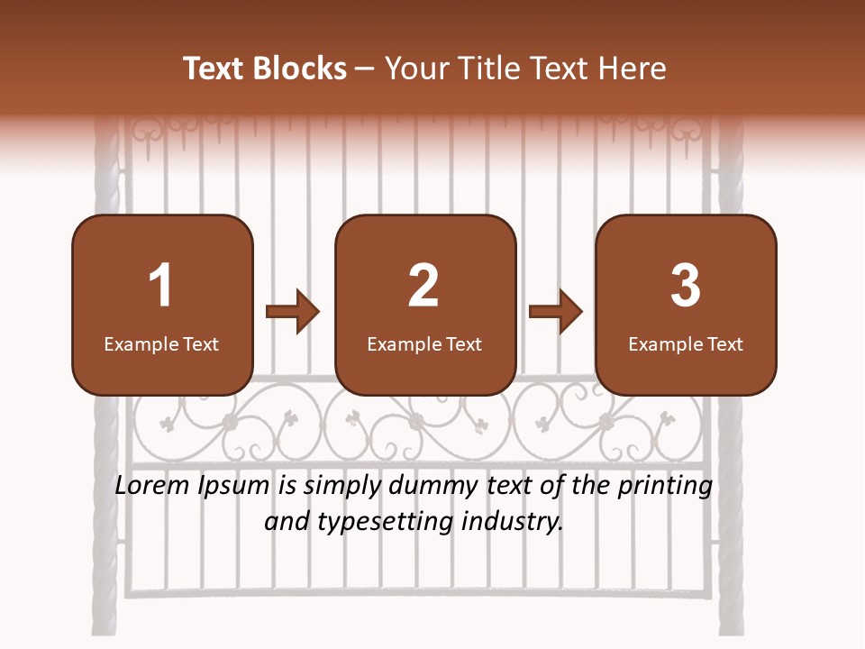 Swirl Trailing Spectrum PowerPoint Template