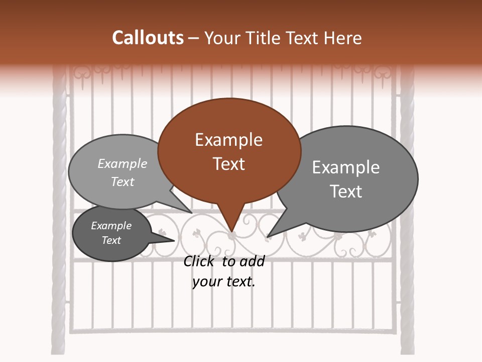 Swirl Trailing Spectrum PowerPoint Template