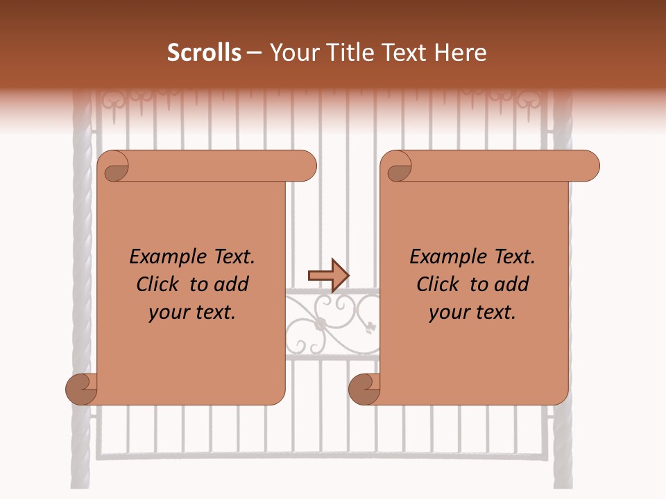 Swirl Trailing Spectrum PowerPoint Template