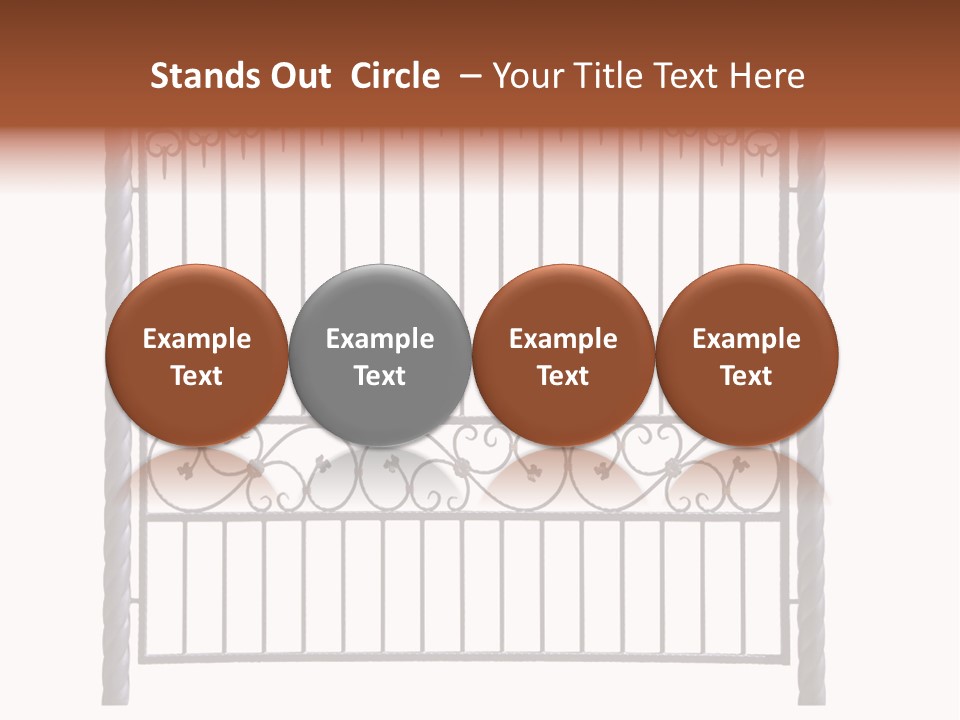 Swirl Trailing Spectrum PowerPoint Template