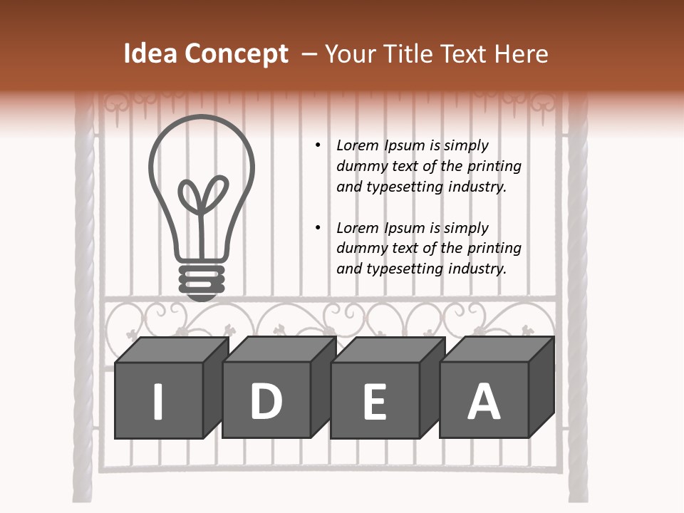 Swirl Trailing Spectrum PowerPoint Template