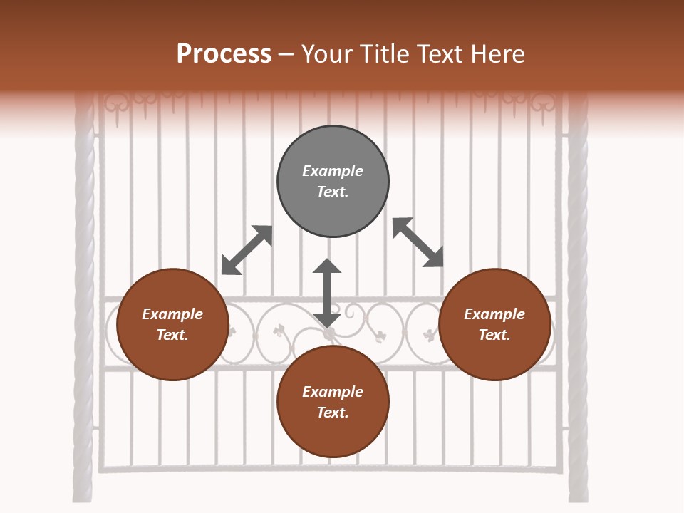 Swirl Trailing Spectrum PowerPoint Template