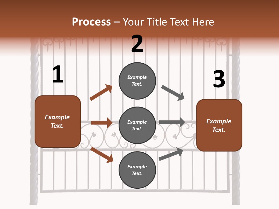 Swirl Trailing Spectrum PowerPoint Template