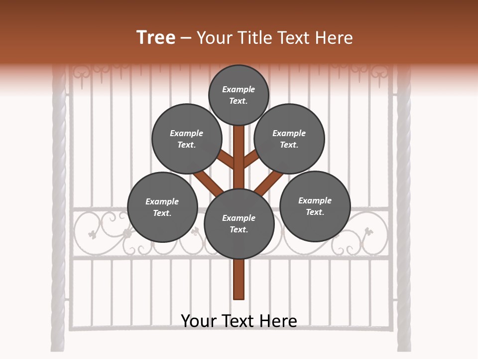 Swirl Trailing Spectrum PowerPoint Template