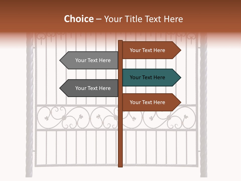 Swirl Trailing Spectrum PowerPoint Template
