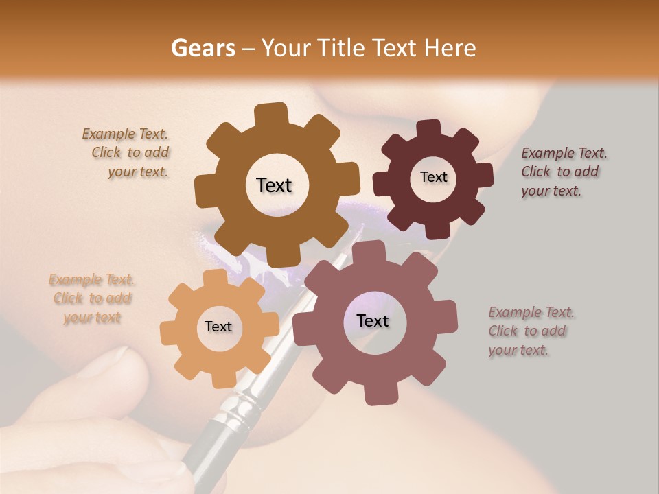 Gold Light Blur PowerPoint Template