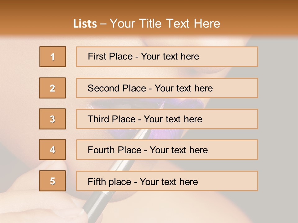 Gold Light Blur PowerPoint Template