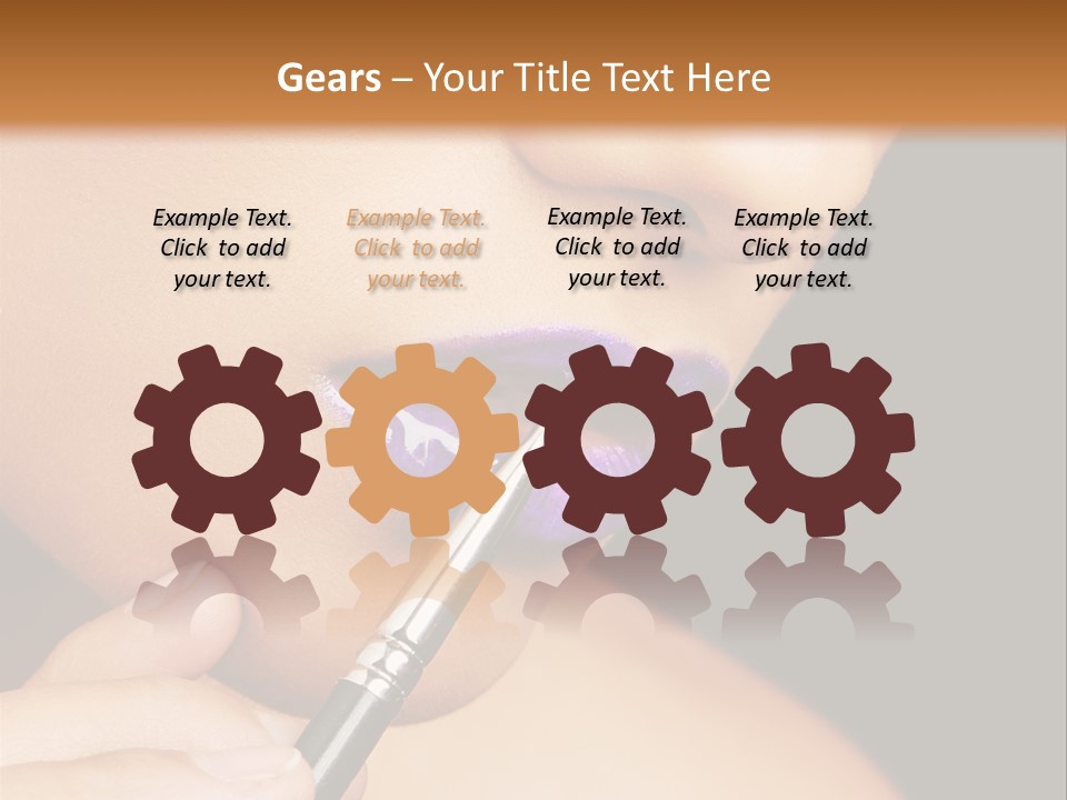 Gold Light Blur PowerPoint Template